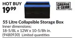 Princess Auto 55 Litre Collapsible Storage Box offer