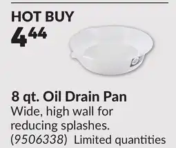 Princess Auto 8 qt. Oil Drain Pan offer