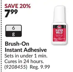 Princess Auto Brush-On Instant Adhesive offer