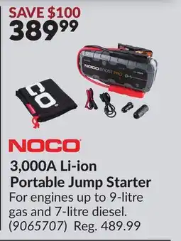Princess Auto 3,000A Li-ion Portable Jump Starter offer