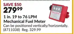Princess Auto 1 in. 19 to 76 LPM Mechanical Fuel Meter offer