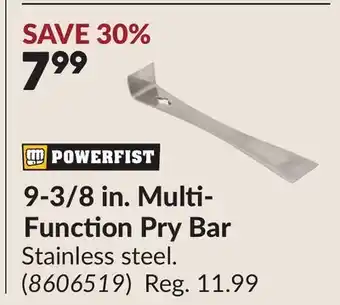 Princess Auto 9-3/8 in. Multi- Function Pry Bar offer