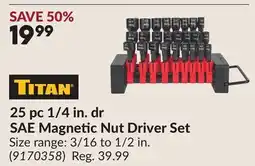 Princess Auto 25 pc 1/4 in. dr SAE Magnetic Nut Driver Set offer