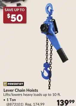 Princess Auto Lever Chain Hoists offer
