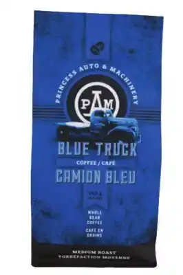 Princess Auto Blue Truck Coffee offer
