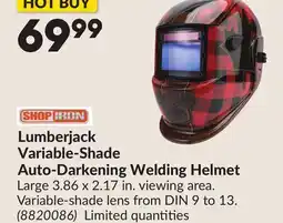 Princess Auto Lumberjack Variable-Shade Auto-Darkening Welding Helmet offer