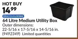 Princess Auto 64 Litre Medium Utility Box offer
