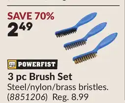 Princess Auto 3 pc Brush Set offer
