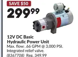 Princess Auto 12V DC Basic Hydraulic Power Unit offer