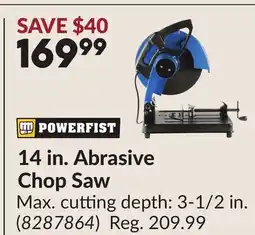 Princess Auto 14 in. Abrasive Chop Saw offer