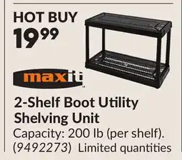 Princess Auto 2-Shelf Boot Utility Shelving Unit offer