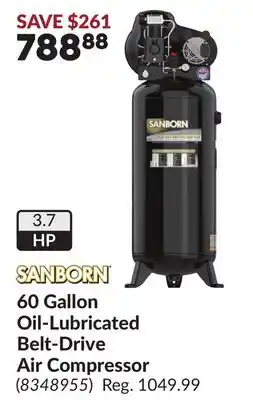 Princess Auto 60 Gallon Oil- Lubricated Belt-Drive Air Compressor offer