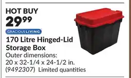 Princess Auto 170 Litre Hinged-Lid Storage Box offer