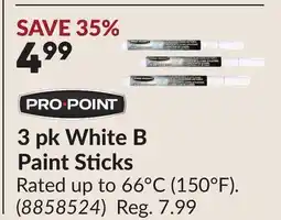 Princess Auto 3 pk White B Paint Sticks offer