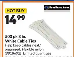 Princess Auto 500 pk 8 in. White Cable Ties offer