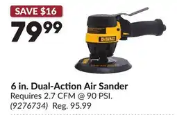 Princess Auto 6 in. Dual-Action Air Sander offer