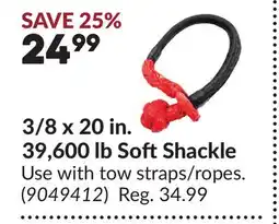 Princess Auto 3/8 x 20 in. 39,600 lb Soft Shackle offer