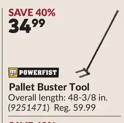 Princess Auto Pallet Buster Tool offer