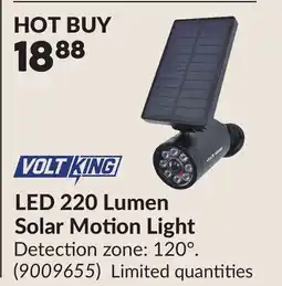Princess Auto LED 220 Lumen Solar Motion Light offer