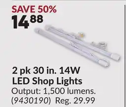 Princess Auto 2 pk 30 in. 14W LED Shop Lights offer