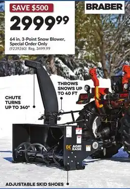 Princess Auto 64 in. 3-Point Snow Blower, Special Order Only offer