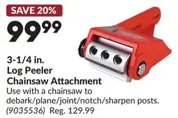 Princess Auto 3-1/4 in. Log Peeler Chainsaw Attachment offer