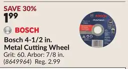 Princess Auto 4-1/2 in. Metal Cutting Wheel offer