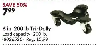 Princess Auto 6 in., 200 lb Tri-Dolly offer