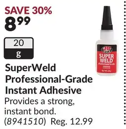 Princess Auto SuperWeld Professional-Grade Instant Adhesive offer