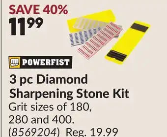 Princess Auto 3 pc Diamond Sharpening Stone Kit offer