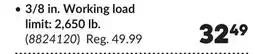 Princess Auto 3/8 in. x 10 ft Grade 30 Hot-Dipped Galvanized Chain offer