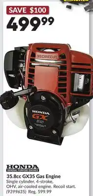 Princess Auto 35.8cc GX35 Gas Engine offer