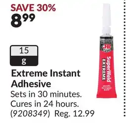 Princess Auto Extreme Instant Adhesive offer