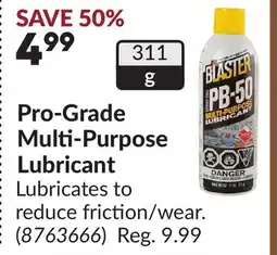 Princess Auto Pro-Grade Multi-Purpose Lubricant offer