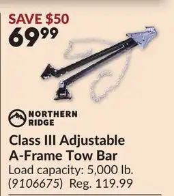 Princess Auto Class III Adjustable A-Frame Tow Bar offer