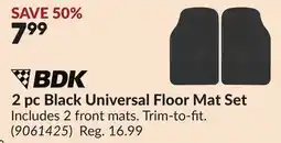 Princess Auto 2 pc Black Universal Floor Mat Set offer