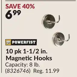 Princess Auto 10 pk 1-1/2 in. Magnetic Hooks offer