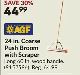Princess Auto 24 in. Coarse Push Broom with Scraper offer