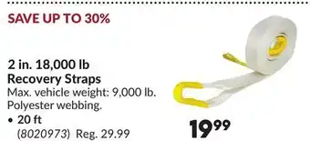 Princess Auto 2 in. 18,000 lb Recovery Straps offer