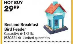 Princess Auto Bed and Breakfast Bird Feeder offer