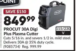 Princess Auto PROCUT 30A Digi Plus Plasma Cutter offer