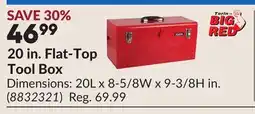 Princess Auto 20 in. Flat-Top Tool Box offer