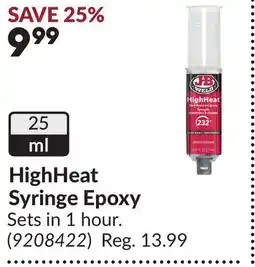 Princess Auto HighHeat Syringe Epoxy offer