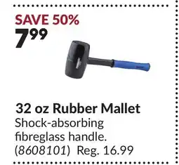 Princess Auto 32 oz Rubber Mallet offer