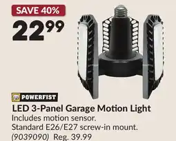 Princess Auto LED 3-Panel Garage Motion Light offer