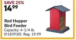 Princess Auto Red Hopper Bird Feeder offer