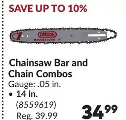 Princess Auto Chainsaw Bar and Chain Combos offer