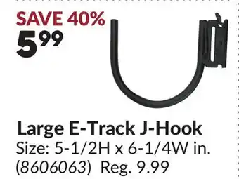 Princess Auto Large E-Track J-Hook offer