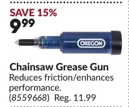 Princess Auto Chainsaw Grease Gun offer