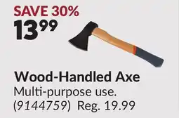 Princess Auto Wood-Handled Axe offer